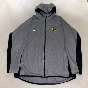 Nike Dri-FIT Showtime Full-Zip Hoodie Gray Indiana Pacers #12 Logo Size Large